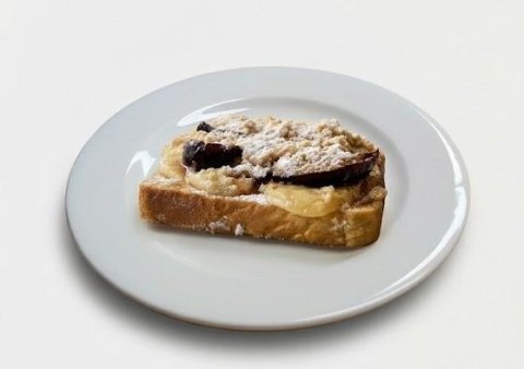 Arme Ritter mit Früchten der Saison